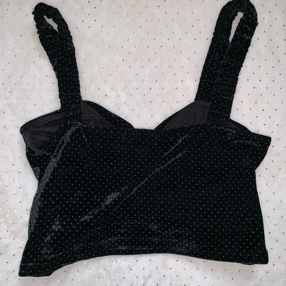 Fashion Nova Velvet Crop Top - Picture 2 of 2